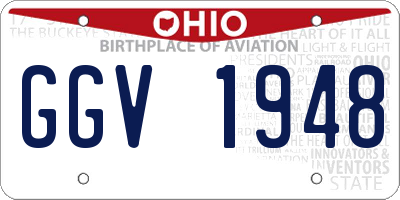 OH license plate GGV1948