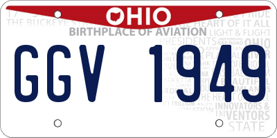 OH license plate GGV1949