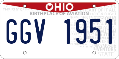 OH license plate GGV1951
