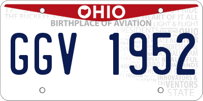 OH license plate GGV1952