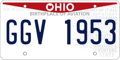 OH license plate GGV1953