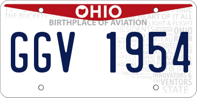 OH license plate GGV1954