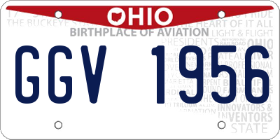 OH license plate GGV1956
