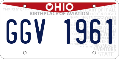 OH license plate GGV1961