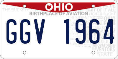 OH license plate GGV1964