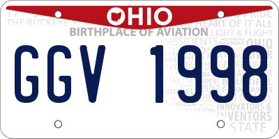 OH license plate GGV1998