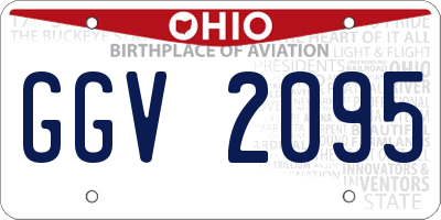 OH license plate GGV2095