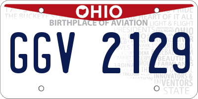 OH license plate GGV2129