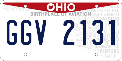 OH license plate GGV2131