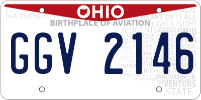 OH license plate GGV2146