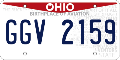 OH license plate GGV2159