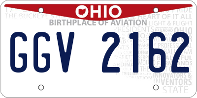 OH license plate GGV2162