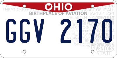 OH license plate GGV2170