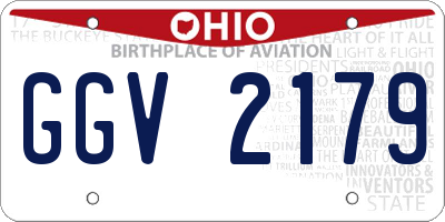 OH license plate GGV2179
