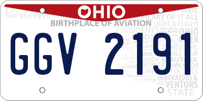 OH license plate GGV2191