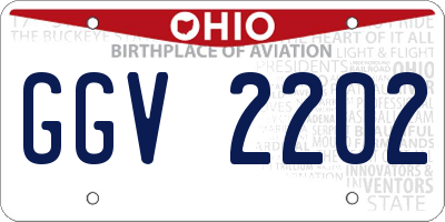 OH license plate GGV2202