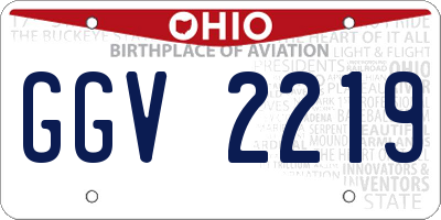 OH license plate GGV2219