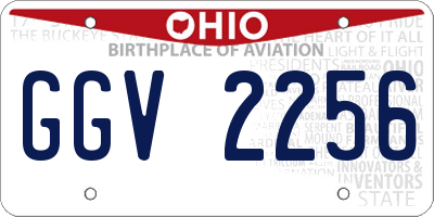 OH license plate GGV2256