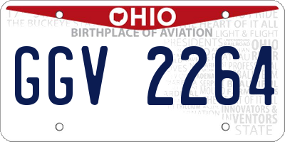 OH license plate GGV2264