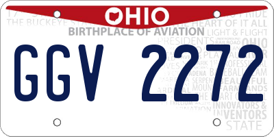 OH license plate GGV2272