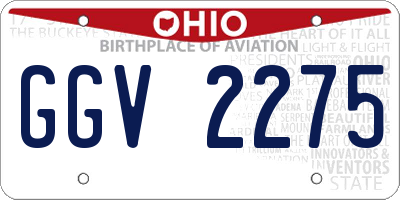 OH license plate GGV2275