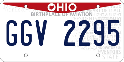 OH license plate GGV2295