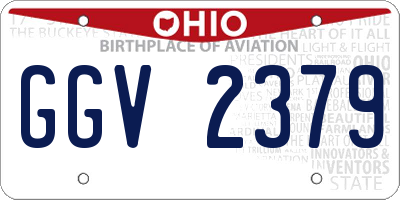 OH license plate GGV2379