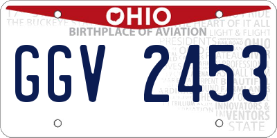 OH license plate GGV2453