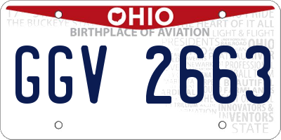 OH license plate GGV2663
