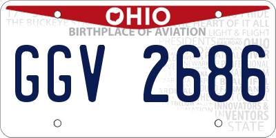 OH license plate GGV2686