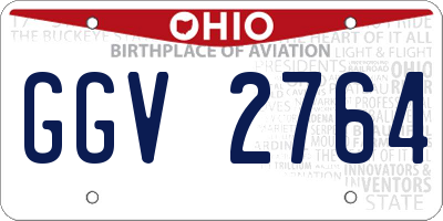 OH license plate GGV2764