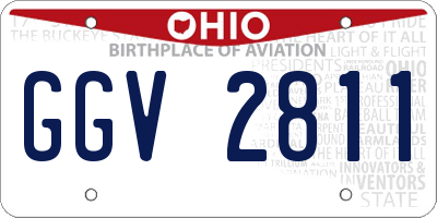 OH license plate GGV2811