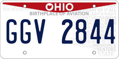 OH license plate GGV2844