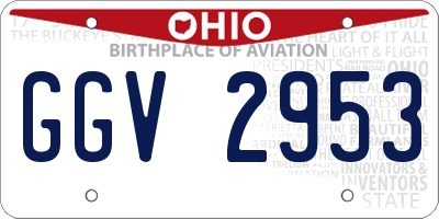 OH license plate GGV2953