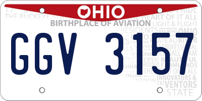 OH license plate GGV3157
