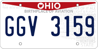 OH license plate GGV3159