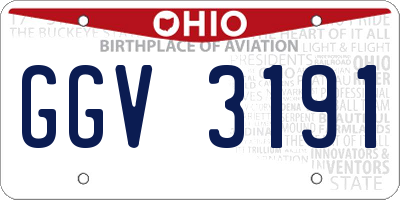 OH license plate GGV3191