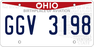 OH license plate GGV3198
