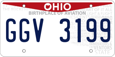 OH license plate GGV3199