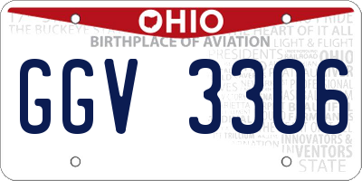 OH license plate GGV3306