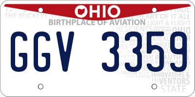 OH license plate GGV3359