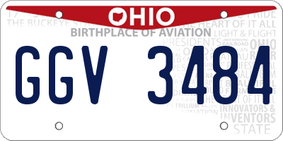 OH license plate GGV3484