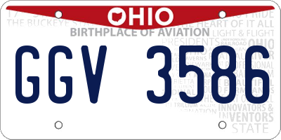 OH license plate GGV3586