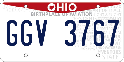 OH license plate GGV3767