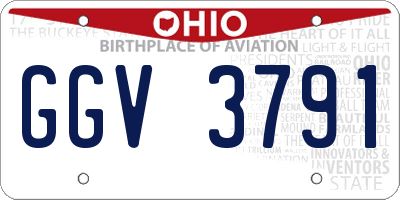 OH license plate GGV3791