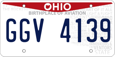 OH license plate GGV4139