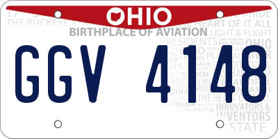 OH license plate GGV4148