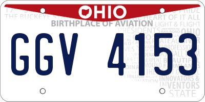 OH license plate GGV4153