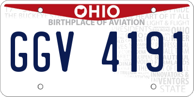 OH license plate GGV4191