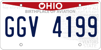 OH license plate GGV4199